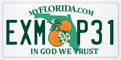 FL license plate EXMP31