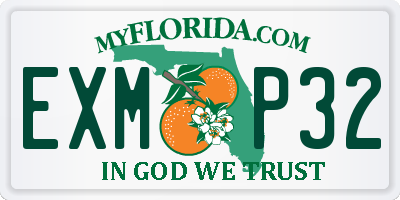 FL license plate EXMP32