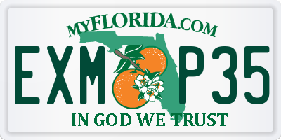 FL license plate EXMP35