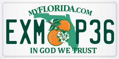 FL license plate EXMP36