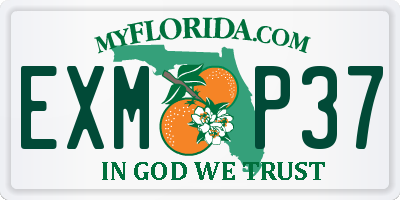 FL license plate EXMP37