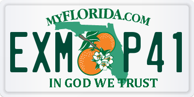 FL license plate EXMP41