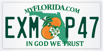 FL license plate EXMP47
