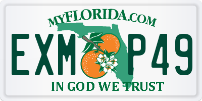 FL license plate EXMP49