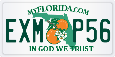 FL license plate EXMP56