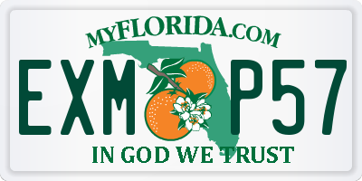 FL license plate EXMP57