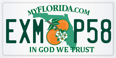 FL license plate EXMP58