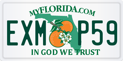 FL license plate EXMP59