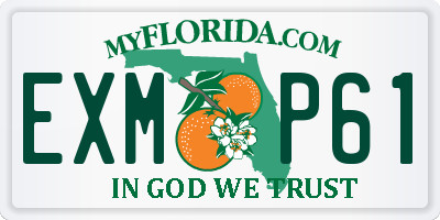 FL license plate EXMP61
