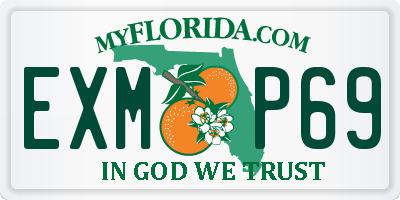 FL license plate EXMP69