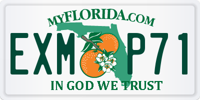 FL license plate EXMP71