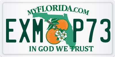 FL license plate EXMP73