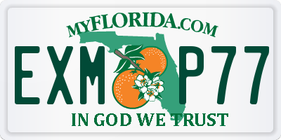FL license plate EXMP77