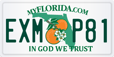 FL license plate EXMP81