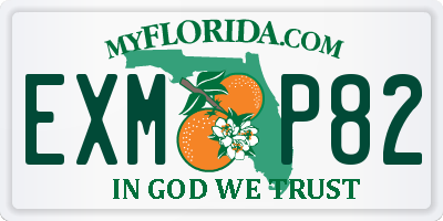 FL license plate EXMP82