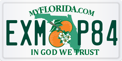 FL license plate EXMP84