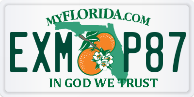 FL license plate EXMP87