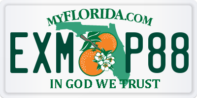 FL license plate EXMP88
