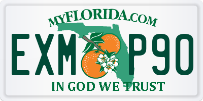FL license plate EXMP90