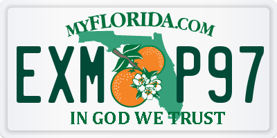 FL license plate EXMP97