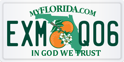 FL license plate EXMQ06