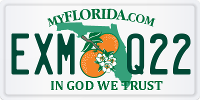 FL license plate EXMQ22