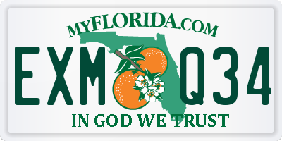 FL license plate EXMQ34