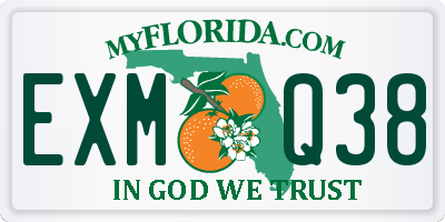 FL license plate EXMQ38