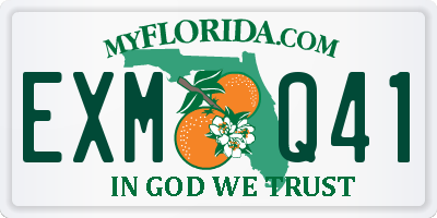 FL license plate EXMQ41