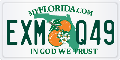 FL license plate EXMQ49