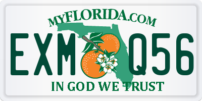 FL license plate EXMQ56