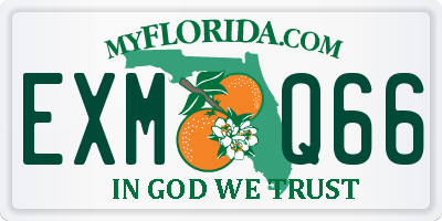 FL license plate EXMQ66