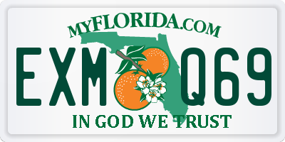 FL license plate EXMQ69