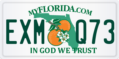 FL license plate EXMQ73