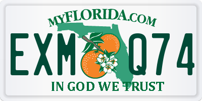 FL license plate EXMQ74