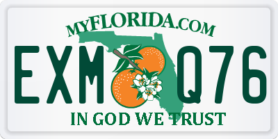 FL license plate EXMQ76