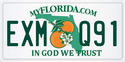 FL license plate EXMQ91