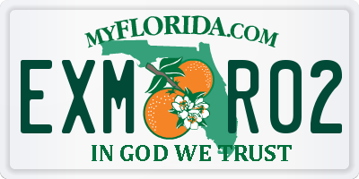 FL license plate EXMR02