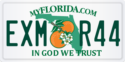 FL license plate EXMR44