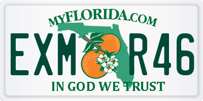 FL license plate EXMR46