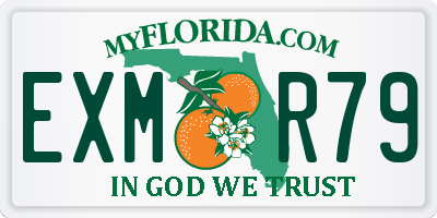 FL license plate EXMR79