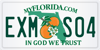 FL license plate EXMS04