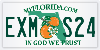 FL license plate EXMS24