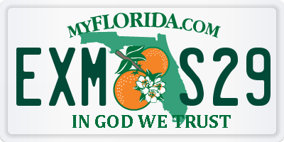 FL license plate EXMS29