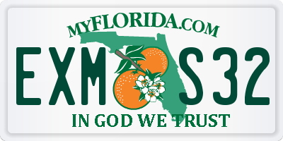 FL license plate EXMS32