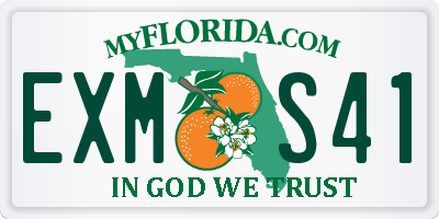 FL license plate EXMS41