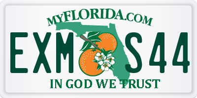FL license plate EXMS44