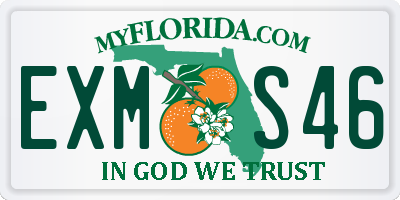 FL license plate EXMS46