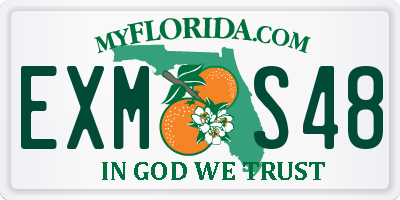 FL license plate EXMS48