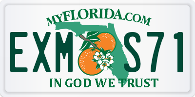 FL license plate EXMS71